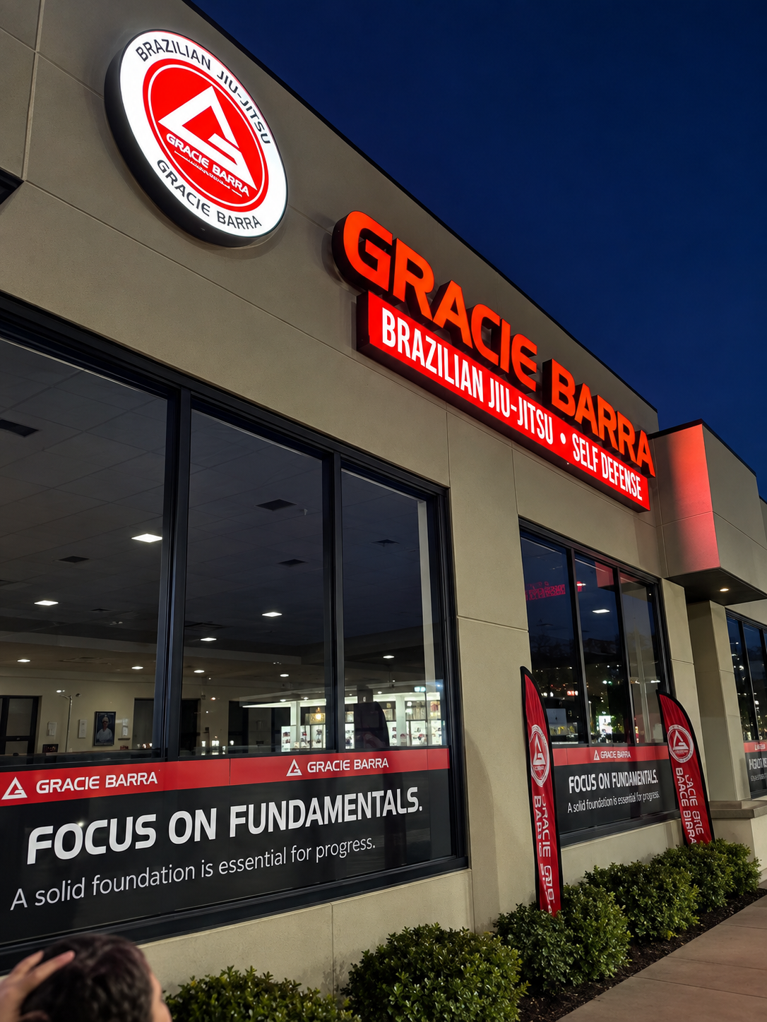 Students training together on the mats at Gracie Barra Newton