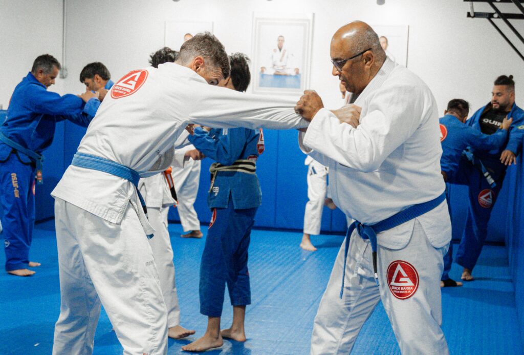 training bjj and self defense on class